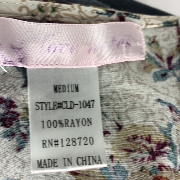 Love Notes racer back floral print mini dress Size Medium - Picture 5 of 6